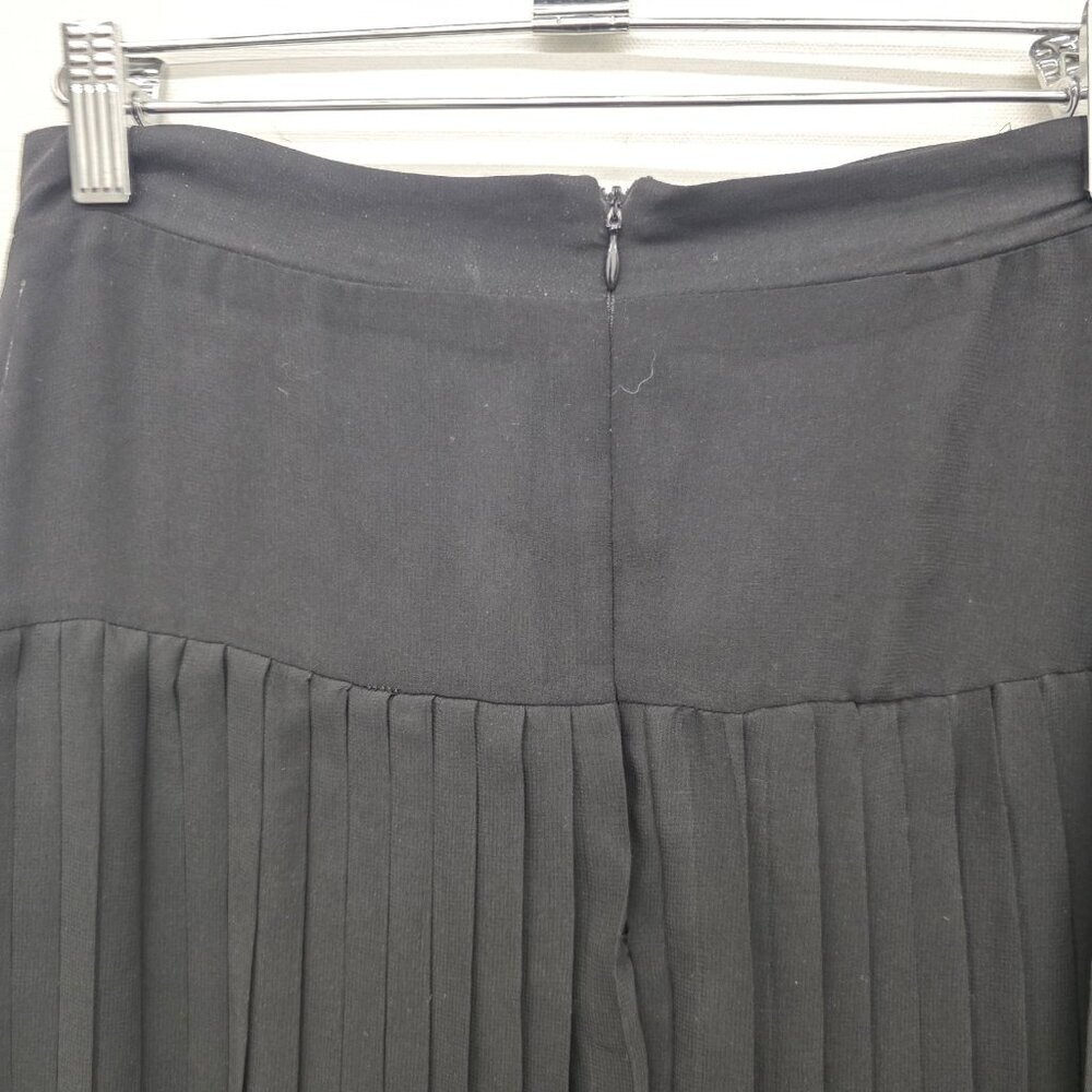 Lavender Brown Black Shear Hi-low Pleated Skirt Women's Size Small - Picture 5 of 11
